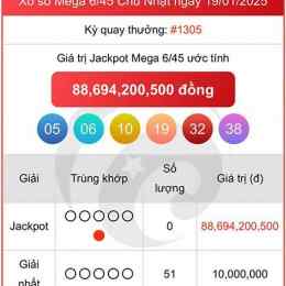 xổ số vietlott ngày 22 tháng 1 năm 2026
