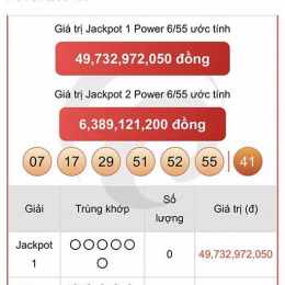 xổ số vietlott ngày 6 tháng 5