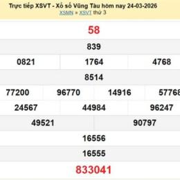 xổ số vũng tàu 31 tháng 3